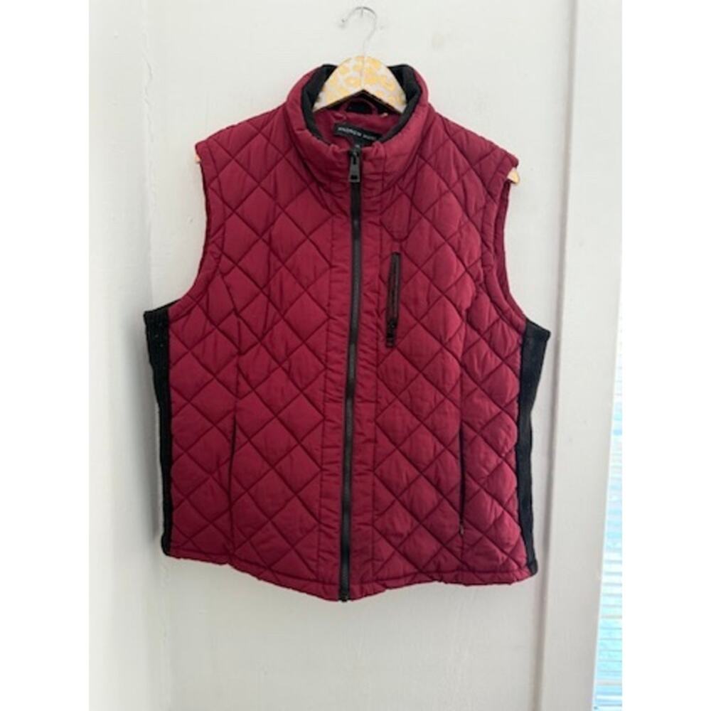 ANDREW MARC Women's Full Zip Quilted Vest | Size XXL